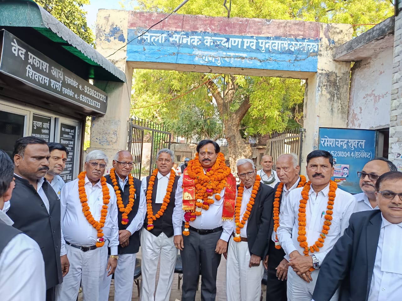 Felicitation gathering with members of the Bar at Kanpur Nagar.